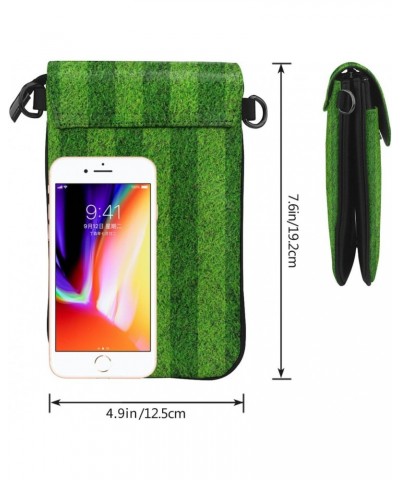 Green Court Crossbody Wallet Phone Bag for Women Mini Shoulder Bag Cell Phone Purse $13.59 Crossbody Bags