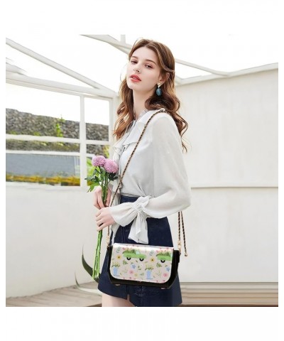 Crossbody Bags for Women Trendy Women's Black Shoulder Bag Small PU Leather Flap Cross Body Bag Handbags Pattern19 $18.85 Cro...