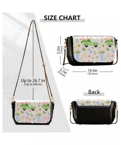 Crossbody Bags for Women Trendy Women's Black Shoulder Bag Small PU Leather Flap Cross Body Bag Handbags Pattern19 $18.85 Cro...