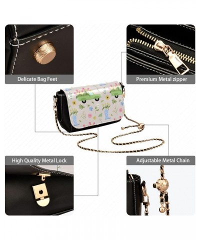 Crossbody Bags for Women Trendy Women's Black Shoulder Bag Small PU Leather Flap Cross Body Bag Handbags Pattern19 $18.85 Cro...