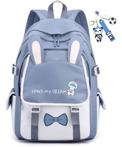 Cute Kawaii Backpack with Cute Accessories Kawaii Backpack Aesthetic Backpack Purses Lightweight Backpack Blue $25.52 Backpacks