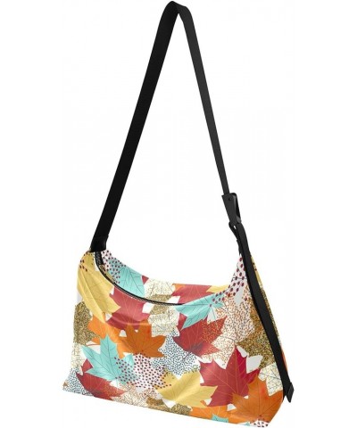 Exotic Tropical Artistic Leaf Color Leather Shoulder Purse Hobo Large Men Purses Colorful Animal Shoulder Handbag Colorful Ma...