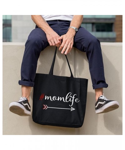 Arrow Mom Life Canvas Tote Bag - Gift for Mom - Present for Wife Navy $12.39 Totes