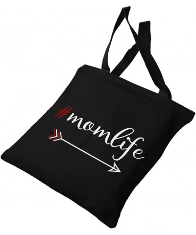 Arrow Mom Life Canvas Tote Bag - Gift for Mom - Present for Wife Navy $12.39 Totes