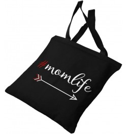 Arrow Mom Life Canvas Tote Bag - Gift for Mom - Present for Wife Navy $12.39 Totes