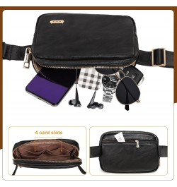 Crossbody Bags for Women, Medium Size Zipper Pocket with Adjustable Strap Crossbody Purse Slim Black $10.25 Crossbody Bags