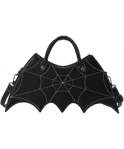 Bat Wing Crossbody Purse Handbags Halloween Spider Web Tote Shoulder Bag Satchel for Women Black $20.98 Satchels