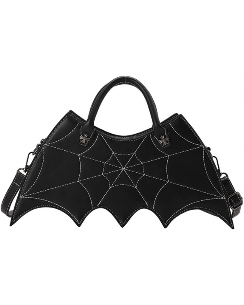 Bat Wing Crossbody Purse Handbags Halloween Spider Web Tote Shoulder Bag Satchel for Women Black $20.98 Satchels