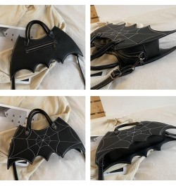 Bat Wing Crossbody Purse Handbags Halloween Spider Web Tote Shoulder Bag Satchel for Women Black $20.98 Satchels