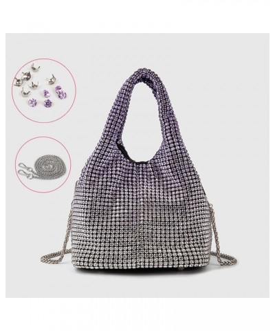 Full Rhinestones Mini Bag For Women Blingbling Sparkly Purse Crystals Clutch Bucket Handbags For Party Prom Wedding Sudden Ch...