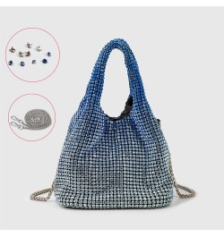 Full Rhinestones Mini Bag For Women Blingbling Sparkly Purse Crystals Clutch Bucket Handbags For Party Prom Wedding Sudden Ch...