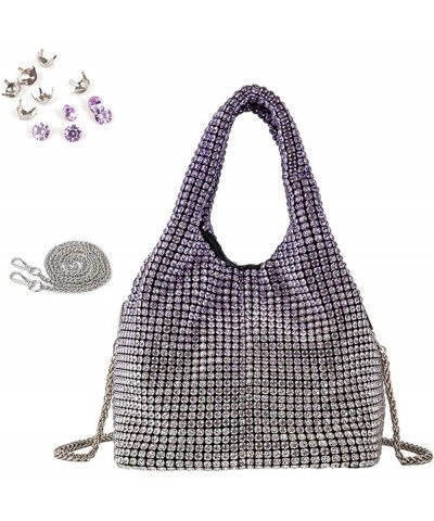 Full Rhinestones Mini Bag For Women Blingbling Sparkly Purse Crystals Clutch Bucket Handbags For Party Prom Wedding Sudden Ch...