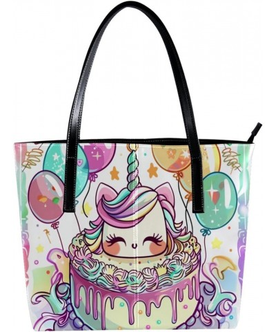 Tote Bag for Women, Large Tote Bag, Women's Tote Handbags, Unicorn Cartoon Cake Lovely Kawaii, Totes for Women Design 5622 $2...