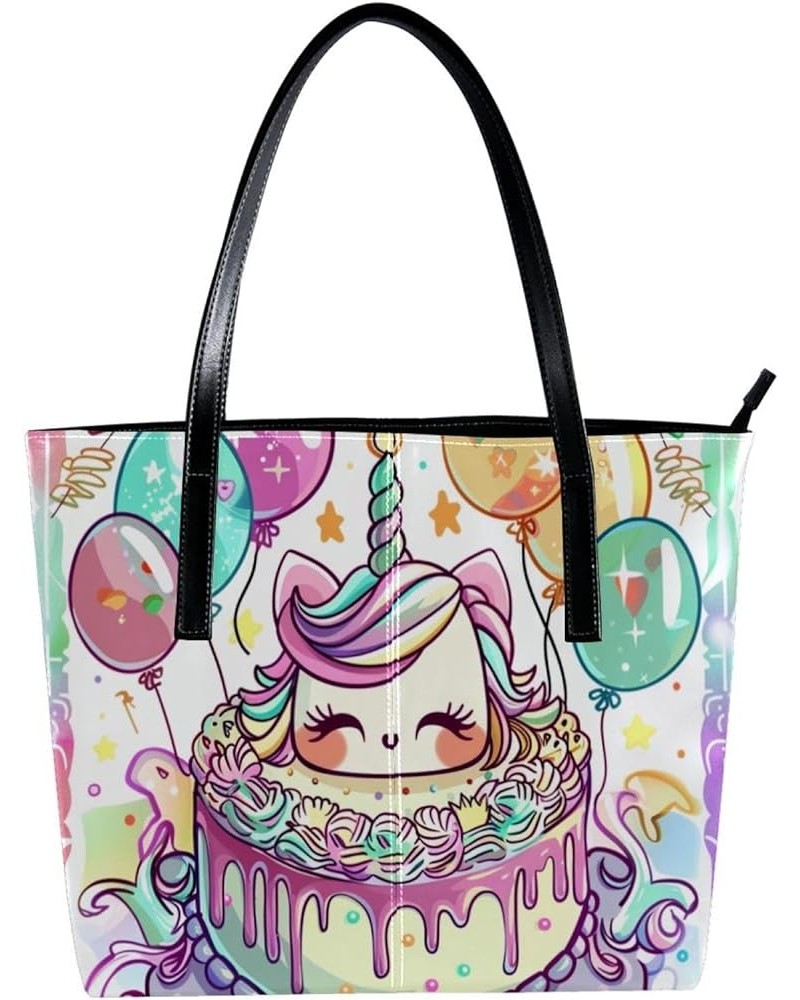 Tote Bag for Women, Large Tote Bag, Women's Tote Handbags, Unicorn Cartoon Cake Lovely Kawaii, Totes for Women Design 5622 $2...