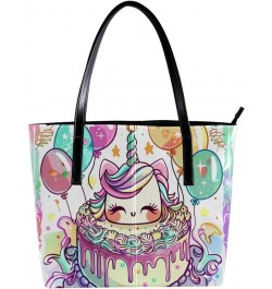 Tote Bag for Women, Large Tote Bag, Women's Tote Handbags, Unicorn Cartoon Cake Lovely Kawaii, Totes for Women Design 5622 $2...