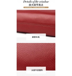 Genuine Leather Crossbody Bag for Women Small Size Handbag Mobile Phone Pouch Red $29.49 Totes