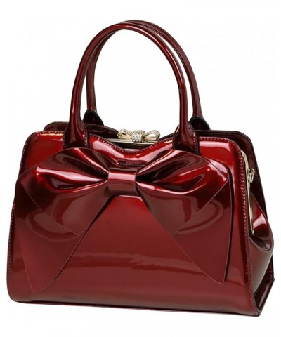 Satchel Purses and Handbags for Women Shoulder Tote Bags 4 Wine Red $38.67 Totes