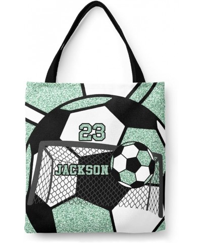 Personalized Name Gym Sport Soccer Ball Red Handbag Gift Bags Christmas Treat Bags for Holiday Party Gift Bags Multi 11th $10...