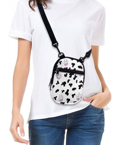 Small Crossbody Bags Cellphone Wallet for Men Women Casual Sports Bags Shoulder Satchel Cute Milk $10.63 Crossbody Bags