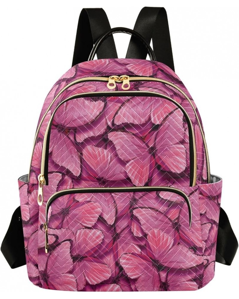 Mini Backpack Purse for Women Lightweight Girls Small Size Butterfly Pink Wings School Teens College Traveling Small $19.46 B...