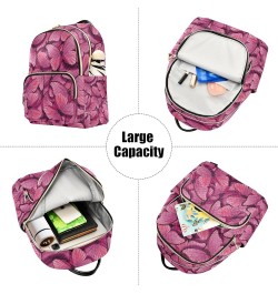 Mini Backpack Purse for Women Lightweight Girls Small Size Butterfly Pink Wings School Teens College Traveling Small $19.46 B...