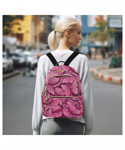 Mini Backpack Purse for Women Lightweight Girls Small Size Butterfly Pink Wings School Teens College Traveling Small $19.46 B...