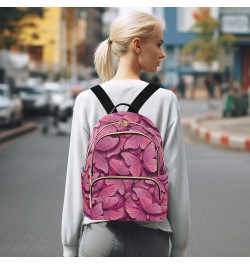 Mini Backpack Purse for Women Lightweight Girls Small Size Butterfly Pink Wings School Teens College Traveling Small $19.46 B...