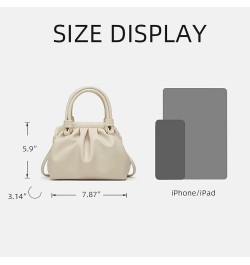 Satchel Handbag for Women Cute Hobo Bag Tote Shoulder Handbag Small Crossbody Purse Dumpling Bag Casual Clutch Purse Black $1...