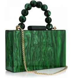 Acrylic Clutch and Purse for Women Box Handbag Evening Bag Shoulder Crossbody Bag for Wedding Party with Chain Dark Green $49...