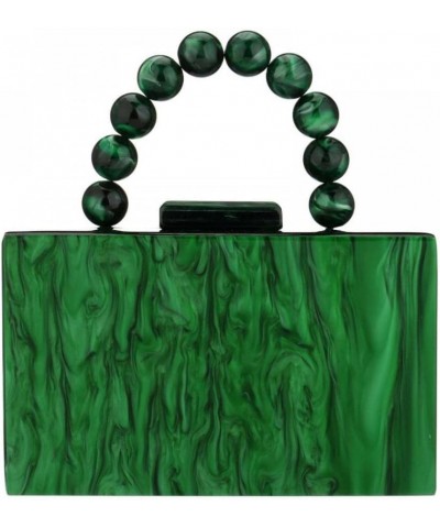 Acrylic Clutch and Purse for Women Box Handbag Evening Bag Shoulder Crossbody Bag for Wedding Party with Chain Dark Green $49...