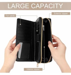 I Love Baseball PU Leather Womens Wallet Large Capacity Zippered Bifold Purse with 12 Card Slot Coin Case $18.86 Wallets