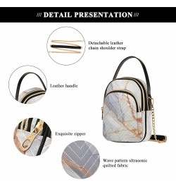 Marble Print Small Crossbody Purses for Women Crossbody Bags Fanny Packs Handbags Wallet Cell Phone Shoulder Purse for Women ...