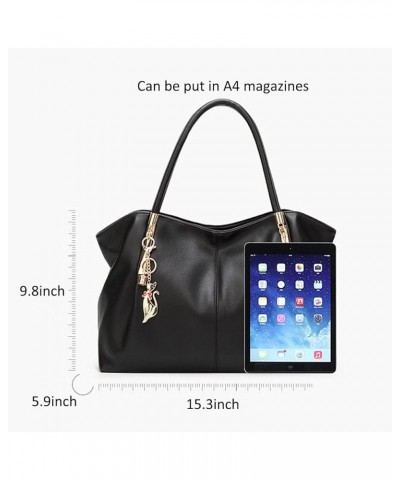 Purses and Handbags for Women Shoulder Bags PU Leather Top-Handle Bags Totes With Pendant Red $19.26 Shoulder Bags