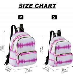 Women Backpack Batik Tie Dye Abstract Pink Stripes Durable Travel Backpack Lightweight Handbag Lady Purse Roomy Double Zipper...