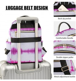 Women Backpack Batik Tie Dye Abstract Pink Stripes Durable Travel Backpack Lightweight Handbag Lady Purse Roomy Double Zipper...