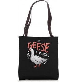 Geese and Music Cute Goose Music Notes Musician Tote Bag $11.42 Totes