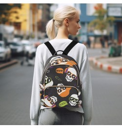 Small Backpack for Women Travel Bag Cool Skeleton Skull Daypack Purse Fashion Shoulder Bag Rucksack Medium A268 $13.25 Backpacks