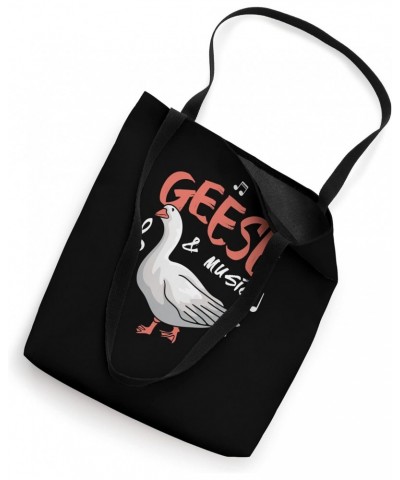 Geese and Music Cute Goose Music Notes Musician Tote Bag $11.42 Totes