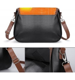 Fashion Crossbody Bags Women's Shoulder Bags Classic City Leather Satchels Hobo Bags Color Block Line Color4 $25.49 Hobo Bags