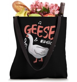 Geese and Music Cute Goose Music Notes Musician Tote Bag $11.42 Totes