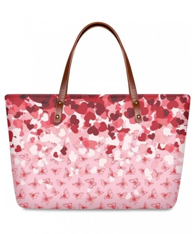 Purses and Handbags for Women Handle Satchel Shoulder Bags Ladies Tote Valentine's Day Print $18.19 Totes