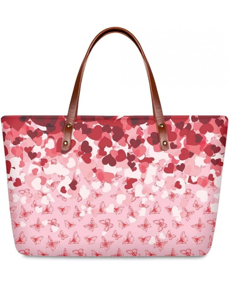 Purses and Handbags for Women Handle Satchel Shoulder Bags Ladies Tote Valentine's Day Print $18.19 Totes