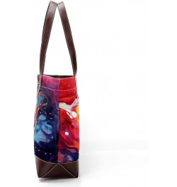 The Tote Bag For Women,Tote Bag With Zipper,Canvas Tote Bag,Abstract Watercolor Paint Colored Handbags $28.14 Totes