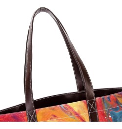 The Tote Bag For Women,Tote Bag With Zipper,Canvas Tote Bag,Abstract Watercolor Paint Colored Handbags $28.14 Totes