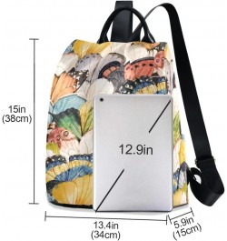 Backpack Purse for Women Fashion Travel Anti-theft Butterfly Daypack Casual Shoulder Bag Medium Size $18.81 Backpacks