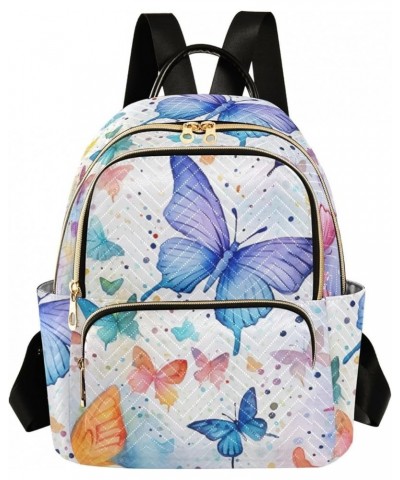 Backpack for Women Butterflies Are Flying Lightweight Casual Daily Quilted Travel Backpack 11.4×6.1×14.1 in Medium $16.80 Bac...