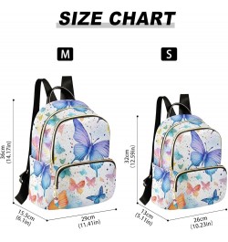 Backpack for Women Butterflies Are Flying Lightweight Casual Daily Quilted Travel Backpack 11.4×6.1×14.1 in Medium $16.80 Bac...