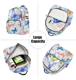 Backpack for Women Butterflies Are Flying Lightweight Casual Daily Quilted Travel Backpack 11.4×6.1×14.1 in Medium $16.80 Bac...