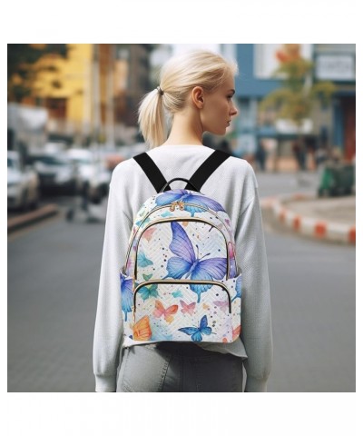 Backpack for Women Butterflies Are Flying Lightweight Casual Daily Quilted Travel Backpack 11.4×6.1×14.1 in Medium $16.80 Bac...