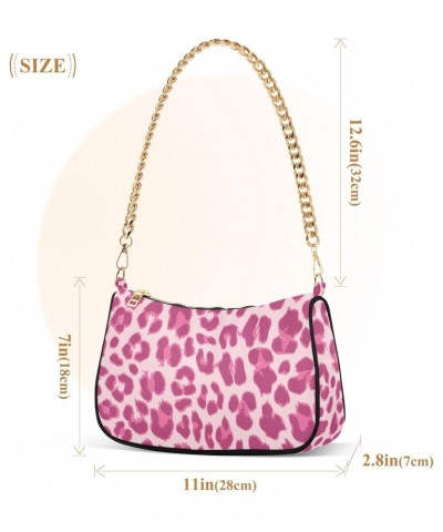 Crossbody Bags for Women Shoulder Purse Leopard Print Handbags Stylish Clutch Purse with Chain Strap $13.50 Totes